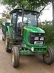 Sark met de tractor